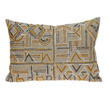 Parkland Collection Azar Contemporary Beige Pillow Cover With Poly Insert