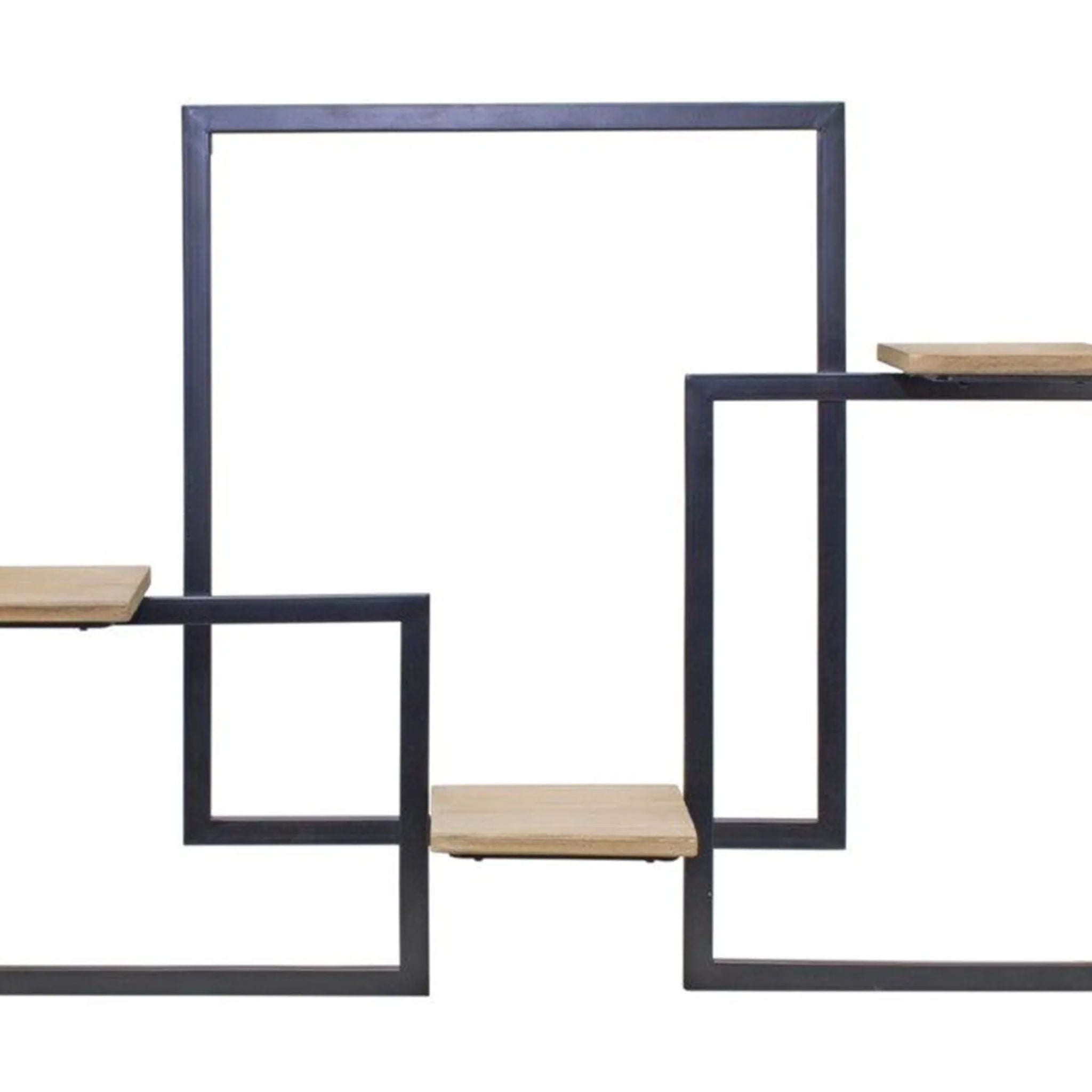 Wall Shelf 37"L x 24"H Iron/Wood