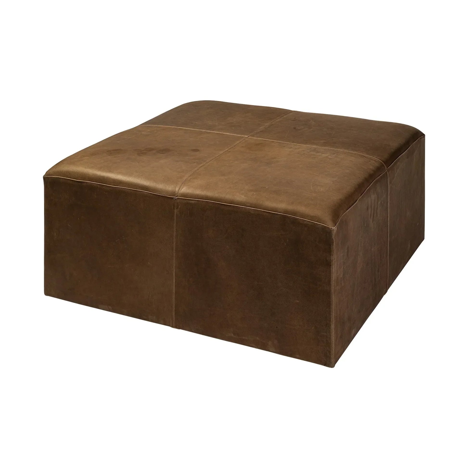 36 inch brown faux leather