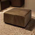 36 inch brown faux leather