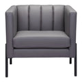 Faux Leather Club Chair