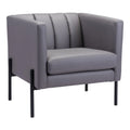 Faux Leather Club Chair