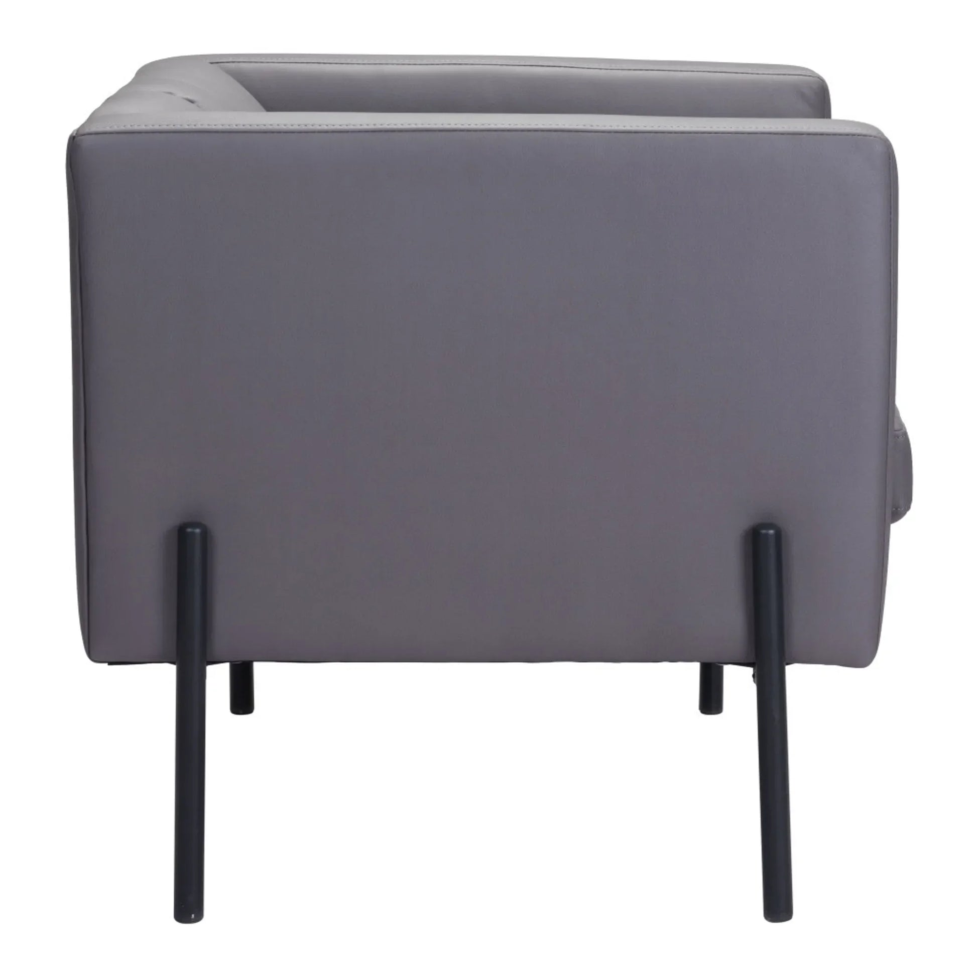 Faux Leather Club Chair