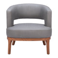 Faux Leather Arm Chair
