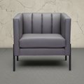 Faux Leather Club Chair