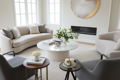 round tables living room